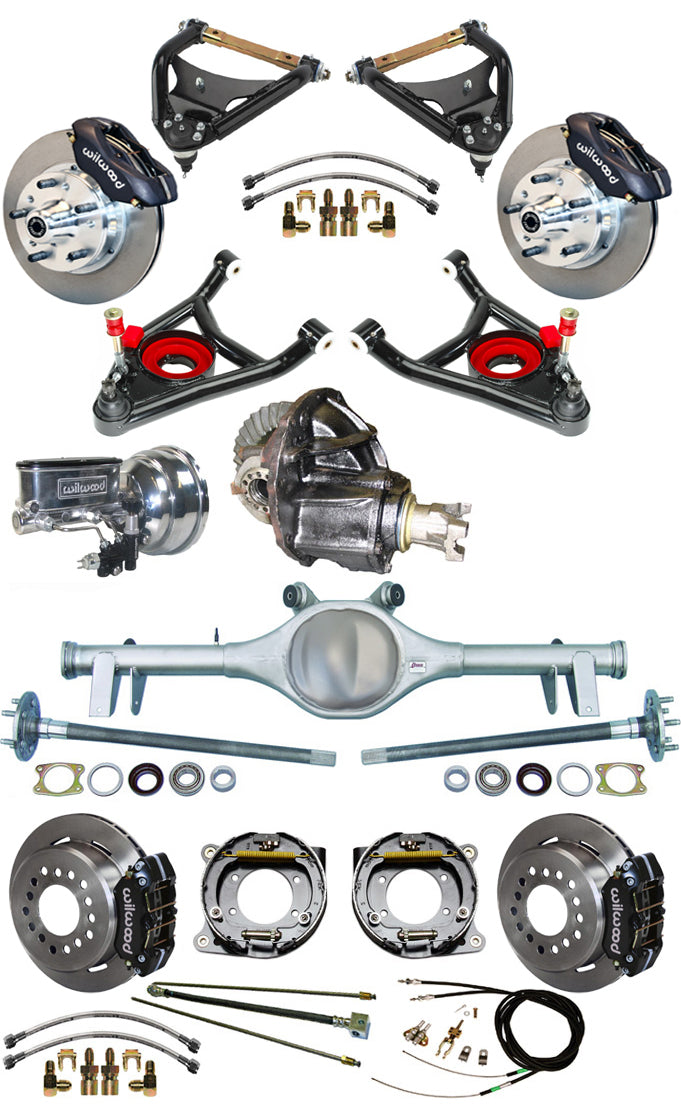 64-66 FULL SUSPENSION,11" BRAKES,REAR KIT,BLACK
