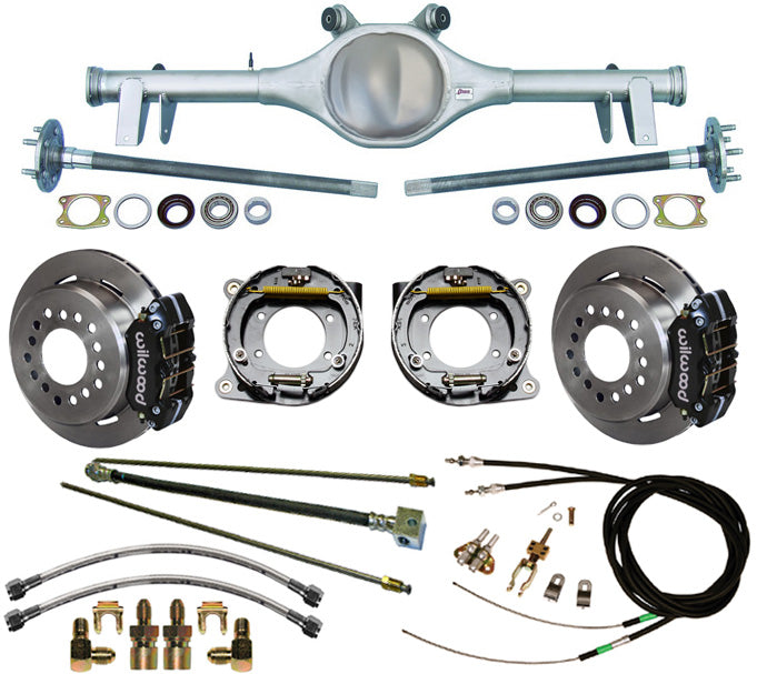 64-66 A-BODY REAR & WIL BRAKES,11" ROTORS,BLACK