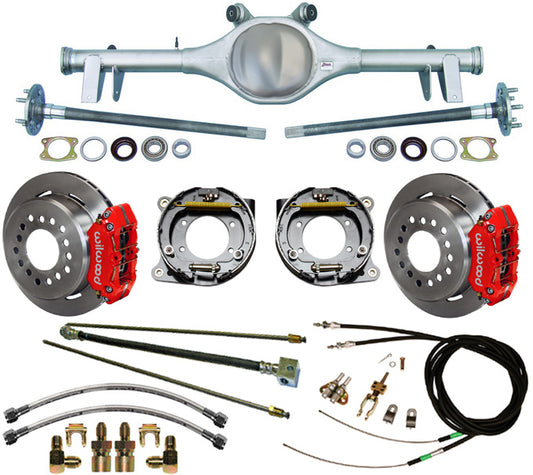 64-66 A-BODY REAR & WIL BRAKES,11" ROTORS,RED