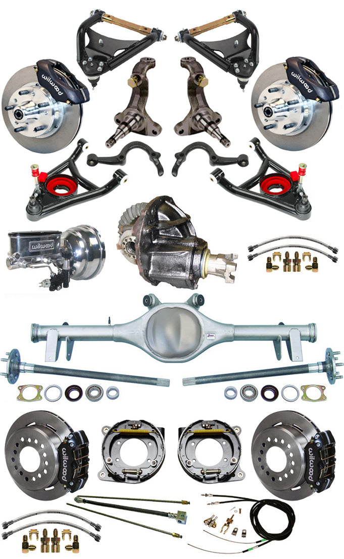 64-66 FULL SPINDLE,11" BRAKES,REAR KIT,BLACK