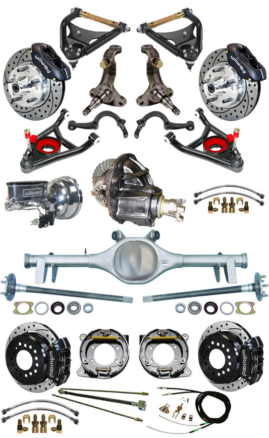 64-66 FULL SPINDLE,11" BRAKES,REAR KIT,BLACK,D