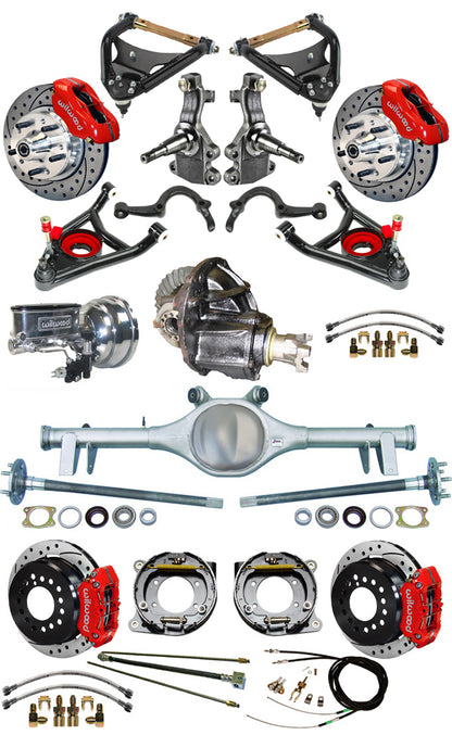 64-66 FULL 2" DROP,11" BRAKES,REAR KIT,RD,DR