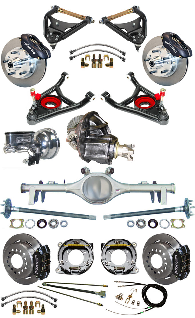 68-72 FULL SUSPENSION,11" BRAKES,REAR KIT,BLACK