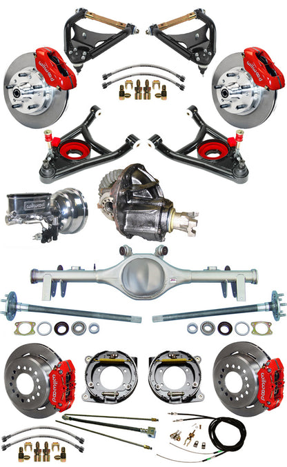 68-72 FULL SUSPENSION,11" BRAKES,REAR KIT,RED