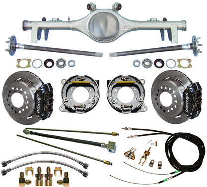 68-72 A-BODY REAR & WIL BRAKES,11" ROTORS,BLACK