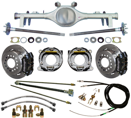 68-72 A-BODY REAR & WIL BRAKES,11" ROTORS,BLACK