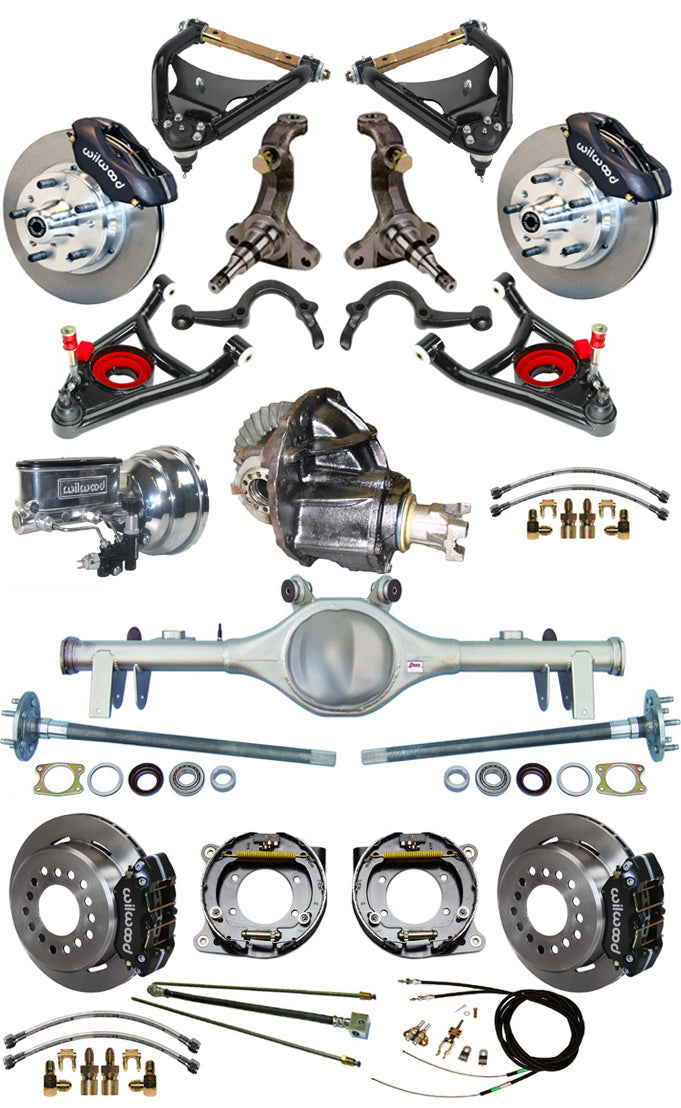 68-72 FULL SPINDLE,11" BRAKES,REAR KIT,BLACK