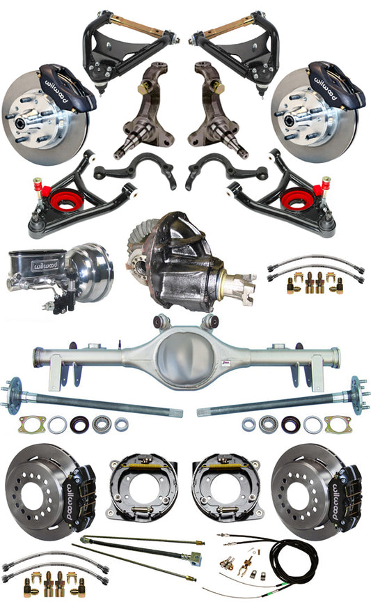 68-72 FULL SPINDLE,11" BRAKES,REAR KIT,BLACK