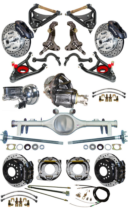 68-72 FULL SPINDLE,11" BRAKES,REAR KIT,BLACK,D