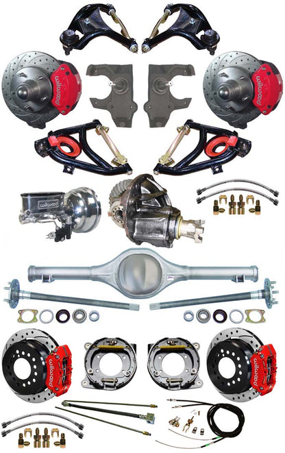55-57 FULL 2" DROP,10.5/11" BRAKES,REAR KIT,RD,DR