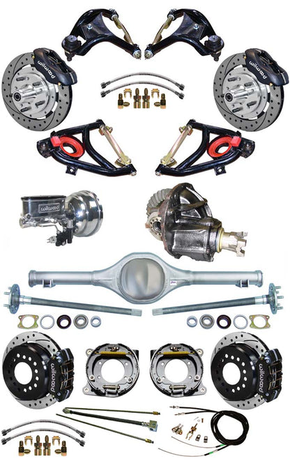 55-57 FULL SUSPENSION,11.75/11" BRAKES,REAR KIT,BK,DR