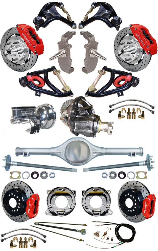 55-57 FULL 2" DROP,12" BRAKES,REAR KIT,6RD,D