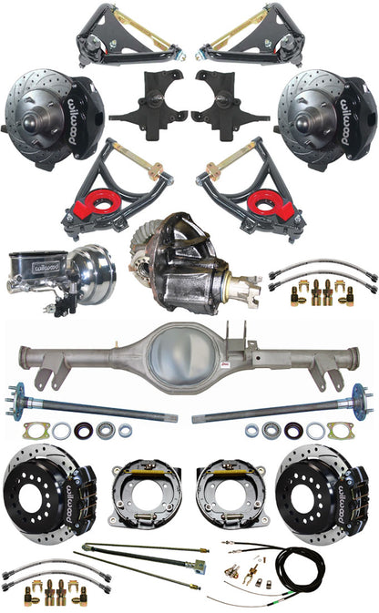 59-64 FULL 2" DROP,11" BRAKES,REAR KIT,BK,DR