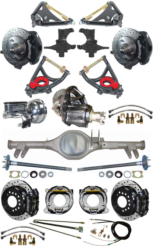 59-64 FULL 2" DROP,11" BRAKES,REAR KIT,BK,DR