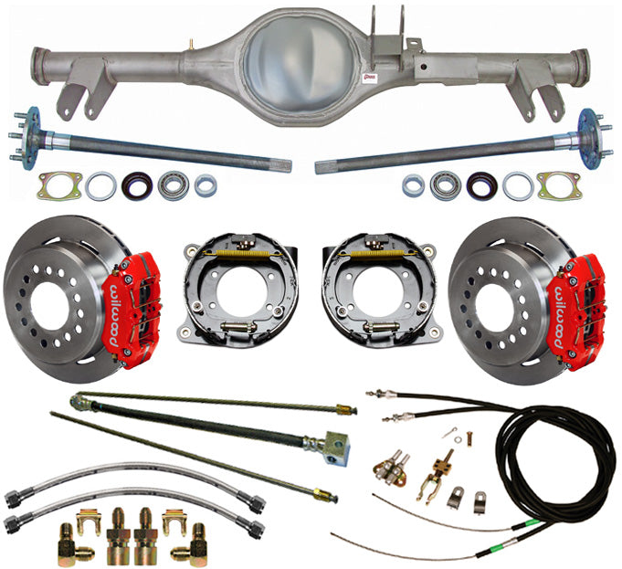 59-64 IMPALA REAR & WIL BRAKES,11" ROTORS,RED