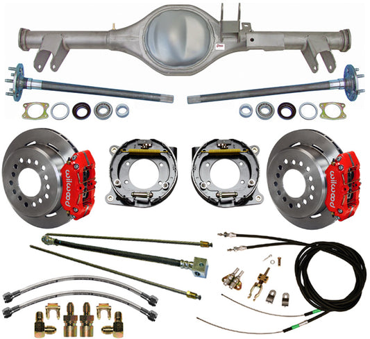 59-64 IMPALA REAR & WIL BRAKES,11" ROTORS,RED