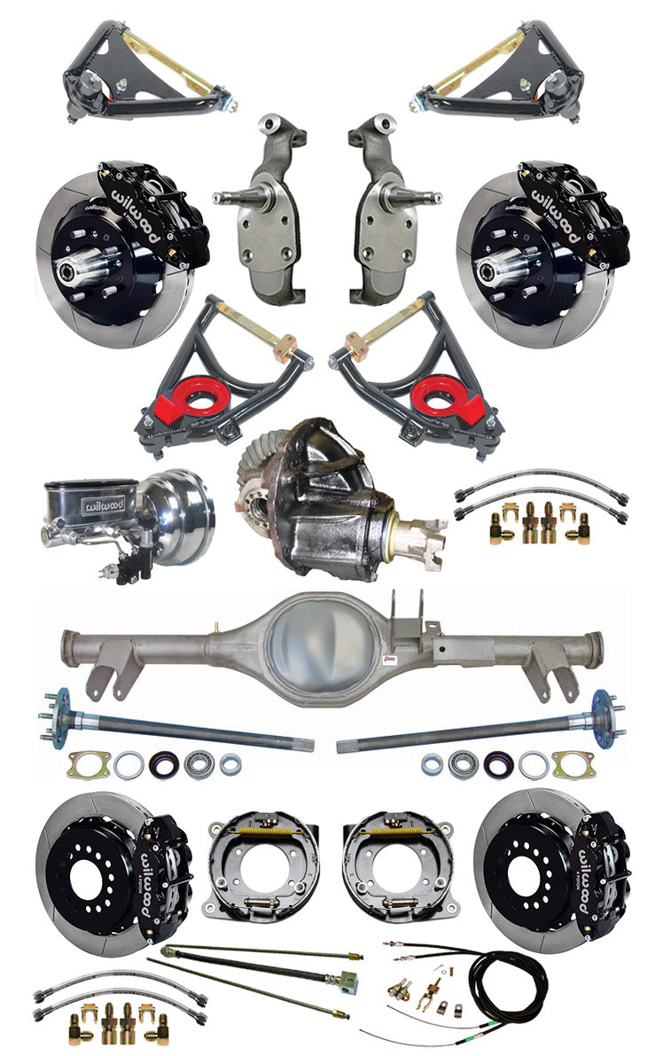 59-64 2" DROP,13/13" BRAKES,REAR KIT,BLACK