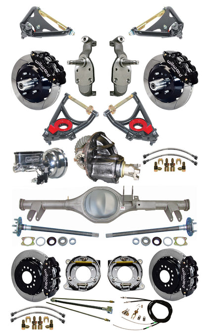 59-64 2" DROP,13/13" BRAKES,REAR KIT,BLACK