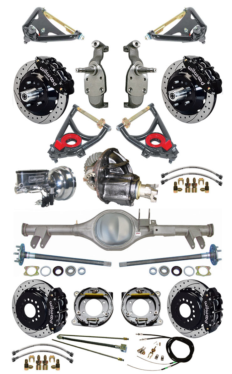 59-64 2" DROP,13/13" BRAKES,REAR KIT,DRILLED