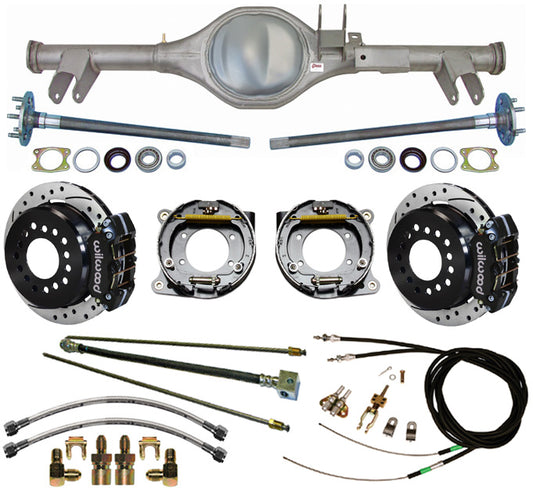 59-64 IMPALA REAR & WIL BRAKES,11" DRILLED ROTORS,BLACK