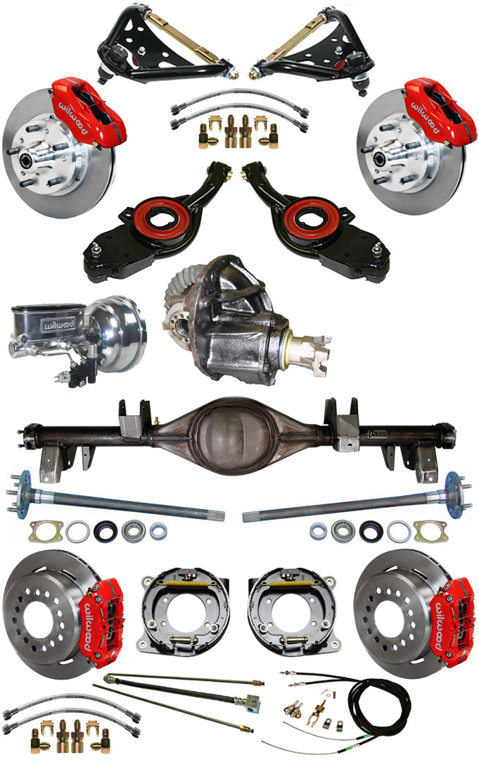 69-70 FULL SUSPENSION,11" BRAKES,REAR KIT,RED