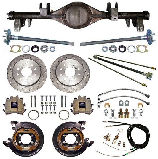 65-70 IMPALA REAR END & BRAKES,11" DISC,DRILLED