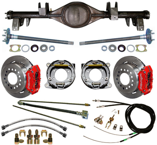 65-70 IMPALA REAR & WIL BRAKES,11" ROTORS,RED
