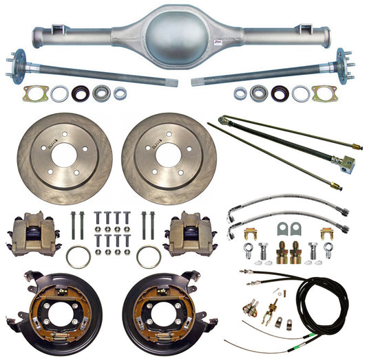 55-59 TRUCK 5-LUG REAR END & BRAKES,11" DISC