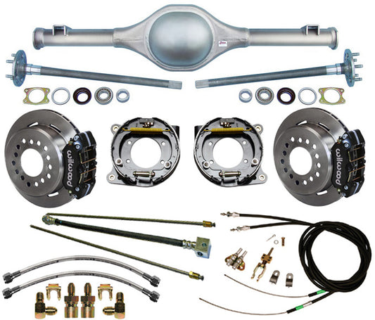 55-59 TRUCK 5-LUG REAR END & WILWOOD BRAKES,11" ROTORS,BLACK