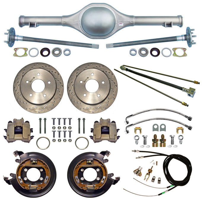 55-59 TRUCK 5L DROP REAR/BRAKES,11" DISC,DRILLED
