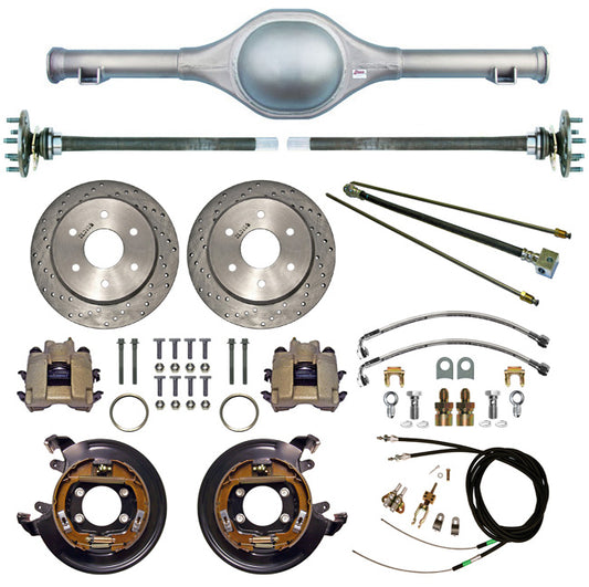 55-59 TRUCK 6L DROP REAR/BRAKES,11" DISC,DRILLED