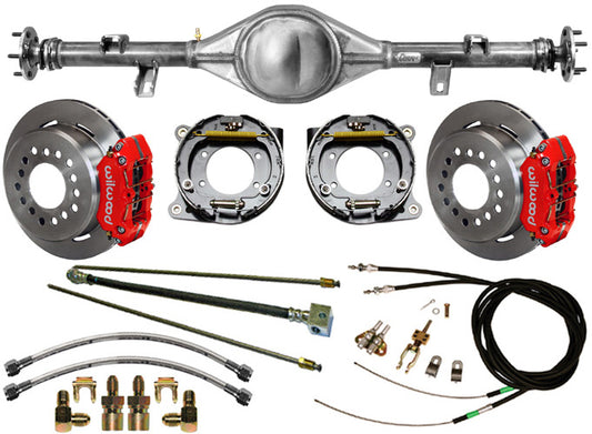 88-98 C1500 5-LUG REAR END & WILWOOD BRAKES,11" ROTORS,RED CALIPERS,LINES,CABLES