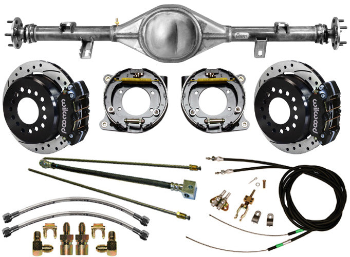 88-98 C1500 5-LUG REAR END & WILWOOD BRAKES,11" DRILLED,BLACK,LINES CABLES