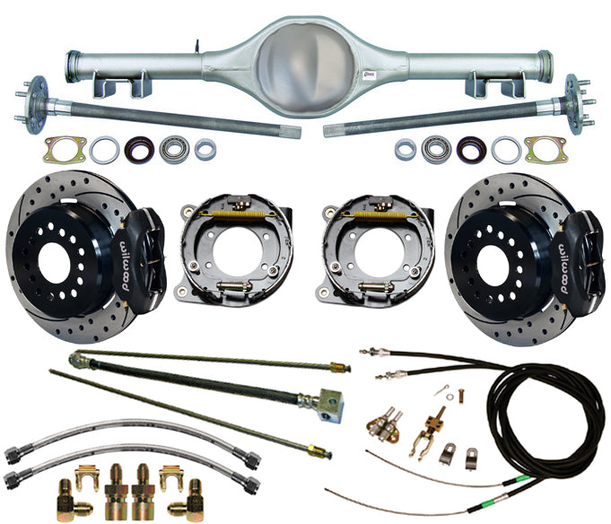 67-69 F-BODY MUL STAGGER,REAR,WIL 12" DRILLED,BLACK