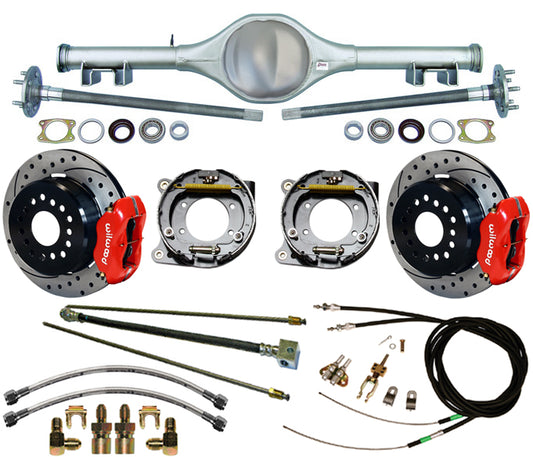 67-69 F-BODY MUL STAGGER,REAR,WIL 12" DRILLED,RED