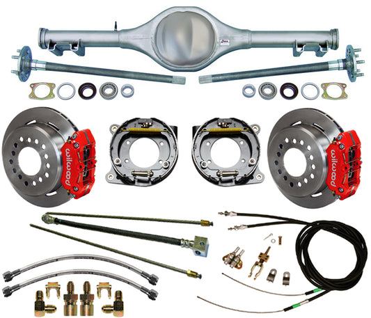 67-69 F-BODY MON,REAR & WIL BRAKES,11" ROTORS,RED