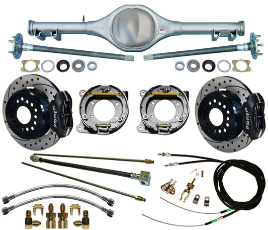 67-69 F-BODY MON STAGGER,REAR,WIL 12" DRILLED,BLACK