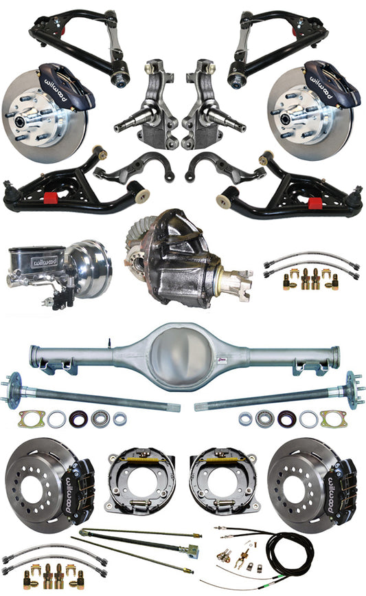 67-69 FULL 2" DROP,12" BRAKES,REAR KIT,BLACK