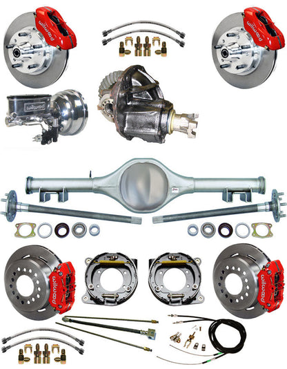 70-78 FULL SUSPENSION,11" BRAKES,REAR KIT,RED