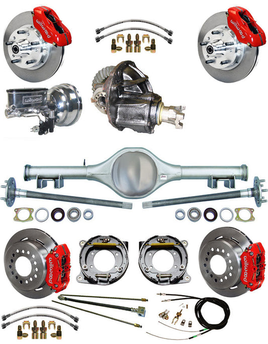 70-78 FULL SUSPENSION,11" BRAKES,REAR KIT,RED