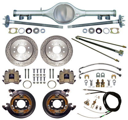 70-81 F-BODY REAR END & BRAKES,11" DISC,DRILLED
