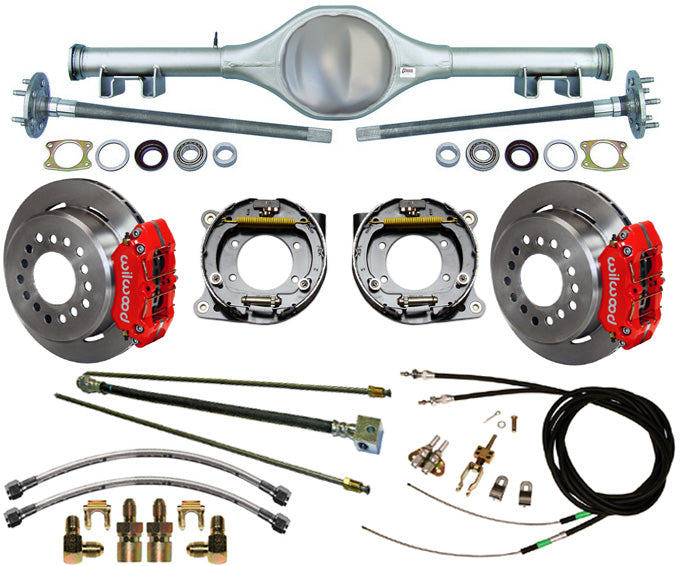 70-81 F-BODY REAR & WIL BRAKES,11" ROTORS,RED
