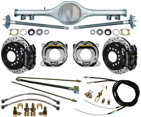 70-81 F-BODY REAR & WIL BRAKES,11" DRILLED ROTORS,BLACK