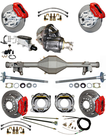 82-92 FULL SUSPENSION,11" BRAKES,REAR KIT,RED
