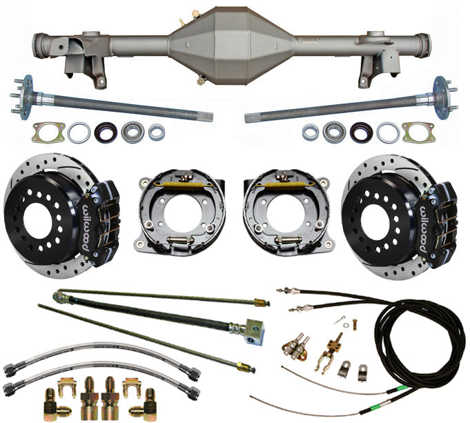 82-92 F-BODY REAR & WIL BRAKES,11" DRILLED ROTORS,BLACK