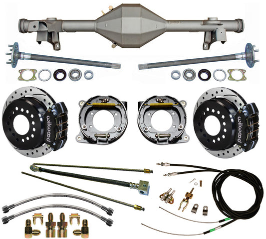 82-92 F-BODY REAR & WIL BRAKES,11" DRILLED ROTORS,BLACK