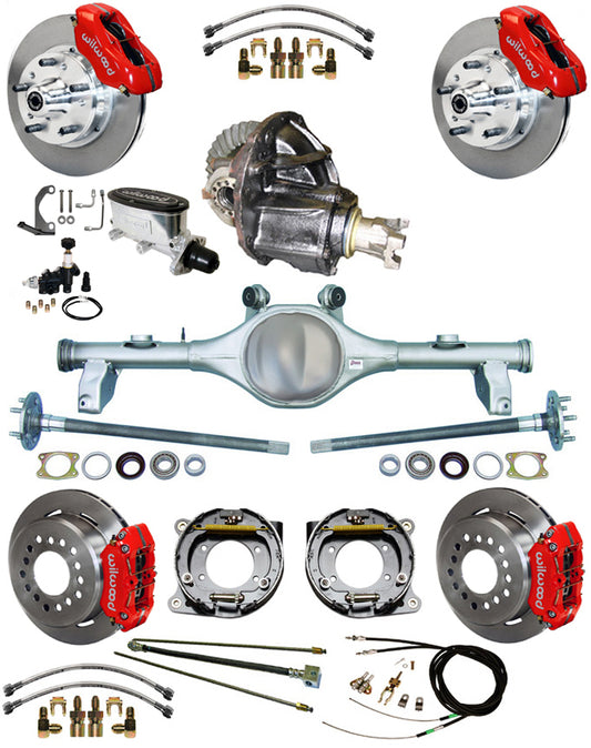 78-88 FULL SUSPENSION,11" BRAKES,REAR KIT,RED