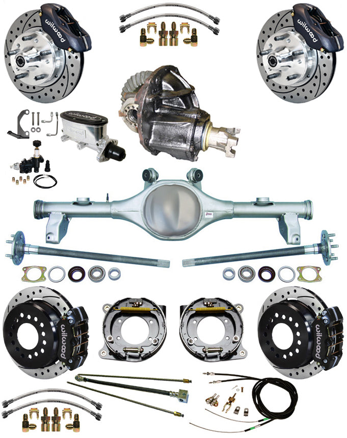 78-88 FULL SUSPENSION,11" BRAKES,REAR KIT,BLACK,D