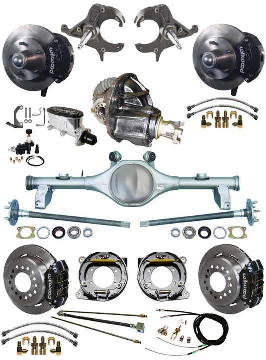 78-88 FULL 2" DROP,10.5/11" BRAKES,REAR KIT,BLACK