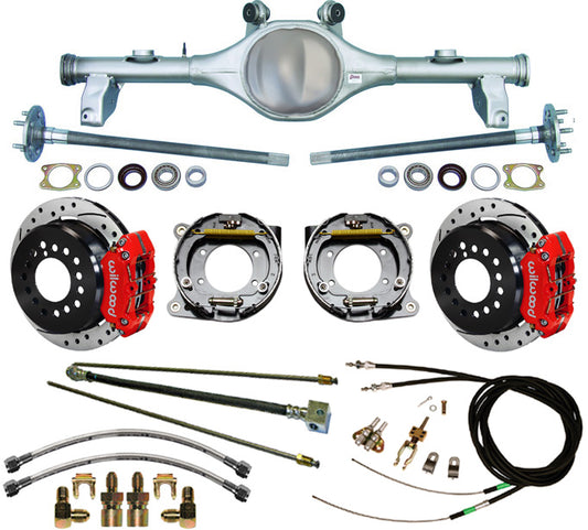 78-87 G-BODY REAR & WIL BRAKES,11" DRILLED ROTORS,RED